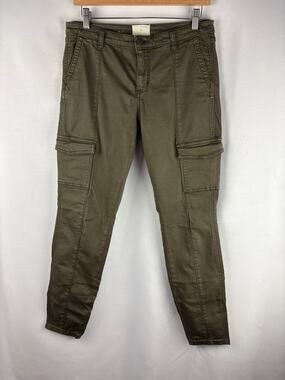 Women’s Caslon Size 28 Dark Olive Green Cargo Skinny Jeans